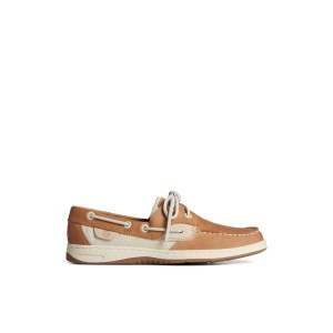 Beige Sperry Bluefish Metallic Boat Shoe | BNDLXWV-25