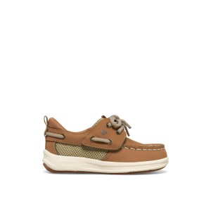 Beige Sperry Fairwater PLUSHWAVE Jr Boat Shoe | GJVBTZH-93