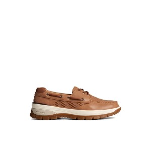 Beige Sperry Gold Cup Billfish PLUSHWAVE Boat Shoe | ILYQEOP-15