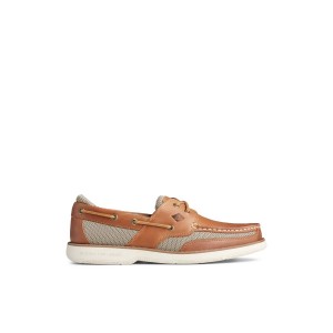 Beige Sperry Surveyor 2-Eye Boat Shoe | KRJEZLD-30