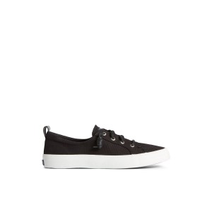 Black Sperry Crest Vibe Sneaker | YOGJEAU-25