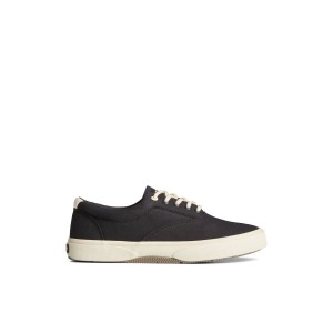 Black Sperry Halyard CVO Sneaker | HBZQVIY-79