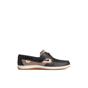 Black Sperry Koifish Two-Tone Boat Shoe | WLSUYCG-13