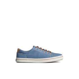 Blue Sperry Striper II Linen LTT Sneaker | SLQMFJB-53