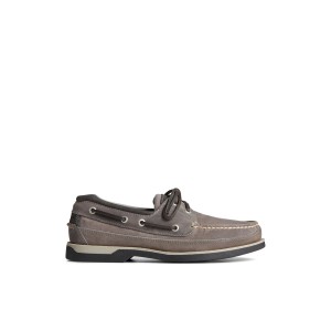 Grey Sperry Mako Canoe Moc Boat Shoe | DZJLMXN-14