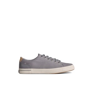 Grey Sperry SeaCycled Striper II Textile Sneaker | CGEKIJR-84