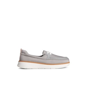 Grey Sperry Skipper Boat Shoe | UFXVSTJ-78