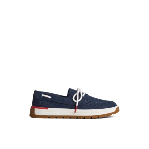 Navy Sperry Augusta Boat Shoe | IEFSCJY-36