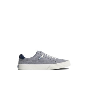 Navy Sperry Bermuda SeaCycled Canvas Sneaker | ZJXUYDR-32