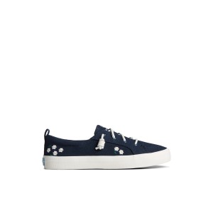 Navy Sperry Crest Vibe Floral Sneaker | ORLWZBC-68