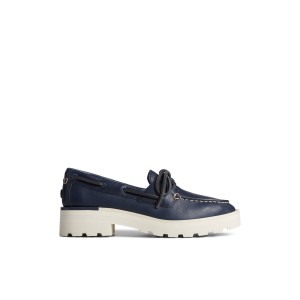 Navy Sperry Lug Boat Shoe | NTOSFCP-57