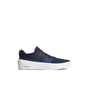 Navy Sperry SeaCycled Fairlead Sneaker | VYOIWXR-13