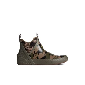 Olive Sperry Cutwater Deck Boot | FAXOSRV-59