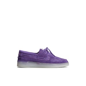 Purple Sperry Concepts Authentic Original 3-Eye Cup Boat Shoe | FNZDPOR-53