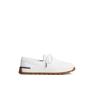 White Sperry Augusta Boat Shoe | QEFYBLR-51