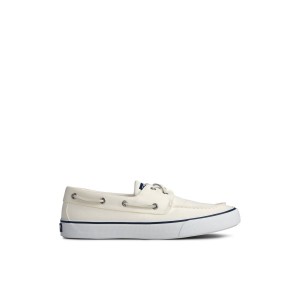 White Sperry Bahama II Sneaker | XKGYPSQ-04