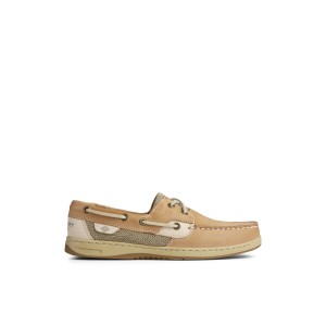 White / Multicolor Sperry Bluefish 2-Eye Boat Shoe | USYDKZG-53