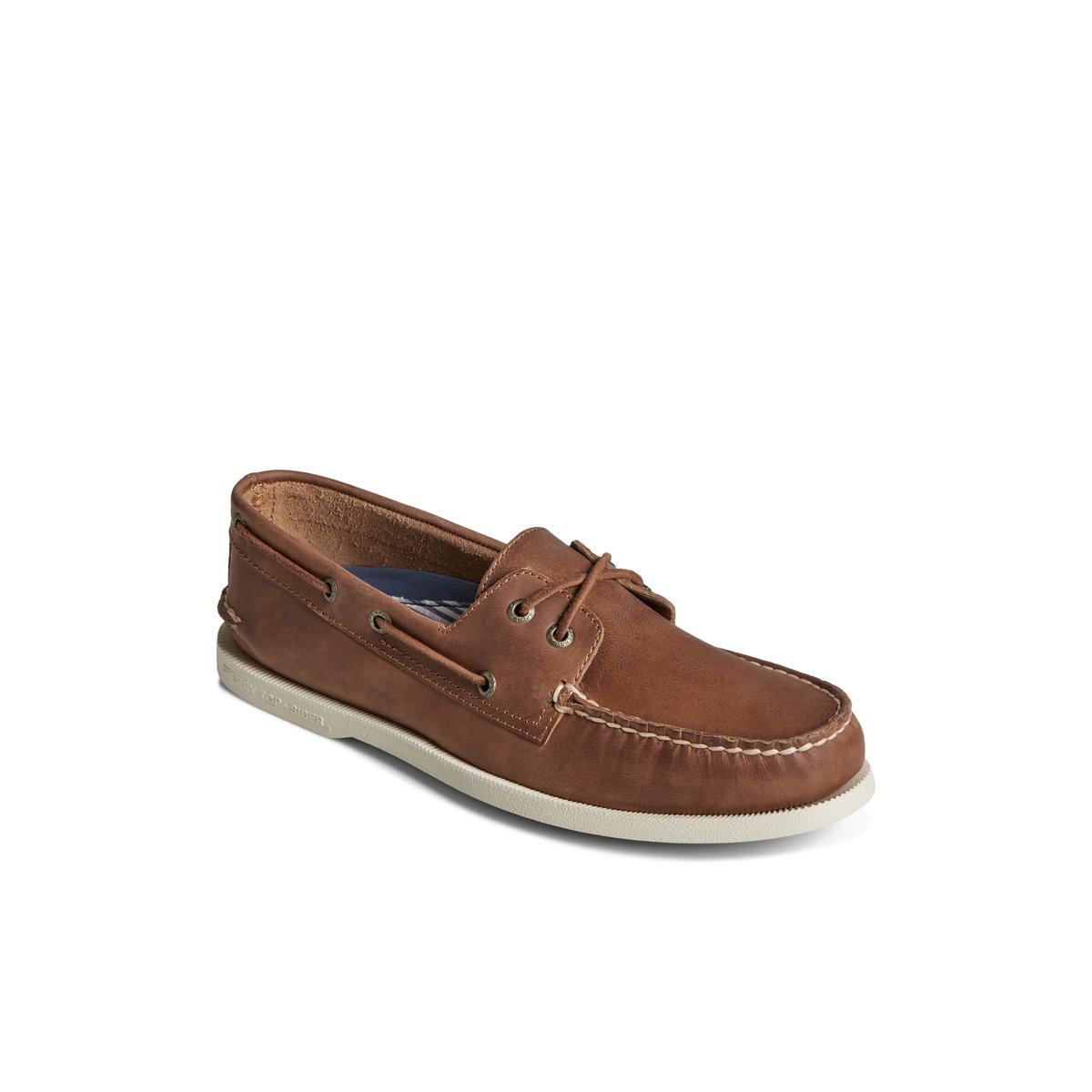 Beige Sperry Authentic Original Cross Lace Boat Shoe | LMNTEFX-62