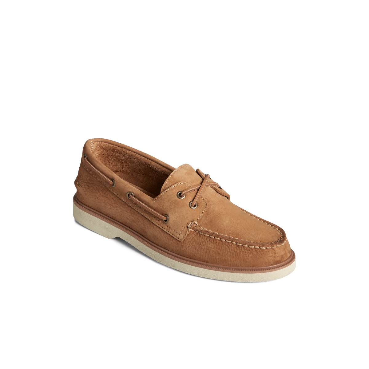 Beige Sperry Authentic Original Double Sole Nubuck Boat Shoe | AOQBPWF-40