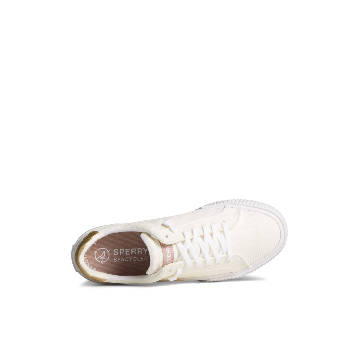 Beige Sperry Bermuda Metallic Sneaker | IOULHJF-17