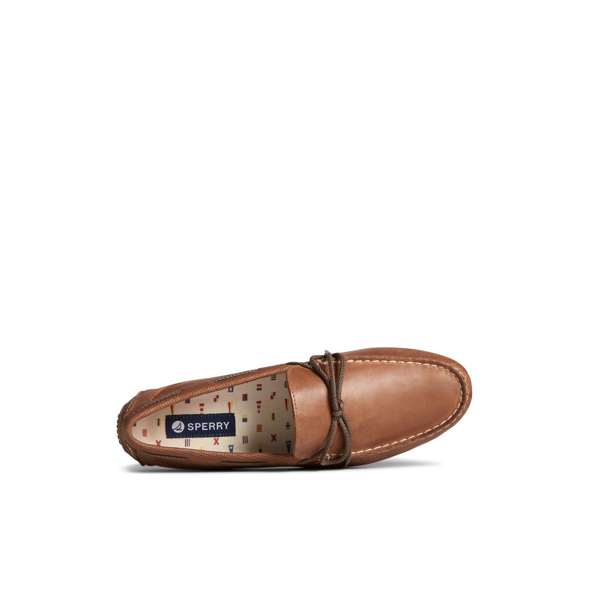 Beige Sperry Davenport Deboss Leather 1-Eye Driver | YPBHJND-83