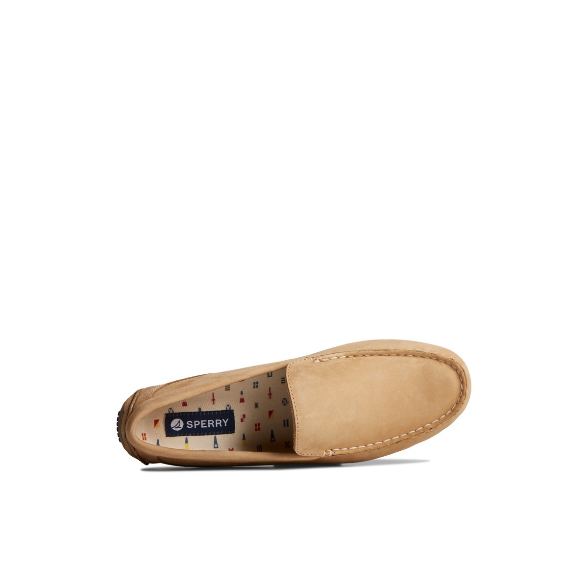 Beige Sperry Davenport Nubuck Venetian Driver | WKDJTXR-86