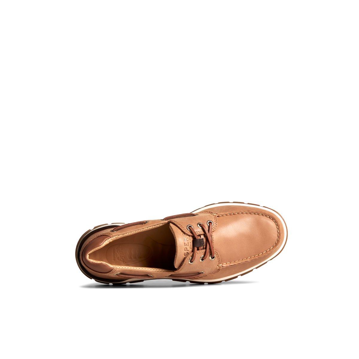 Beige Sperry Gold Cup Billfish PLUSHWAVE Boat Shoe | ILYQEOP-15