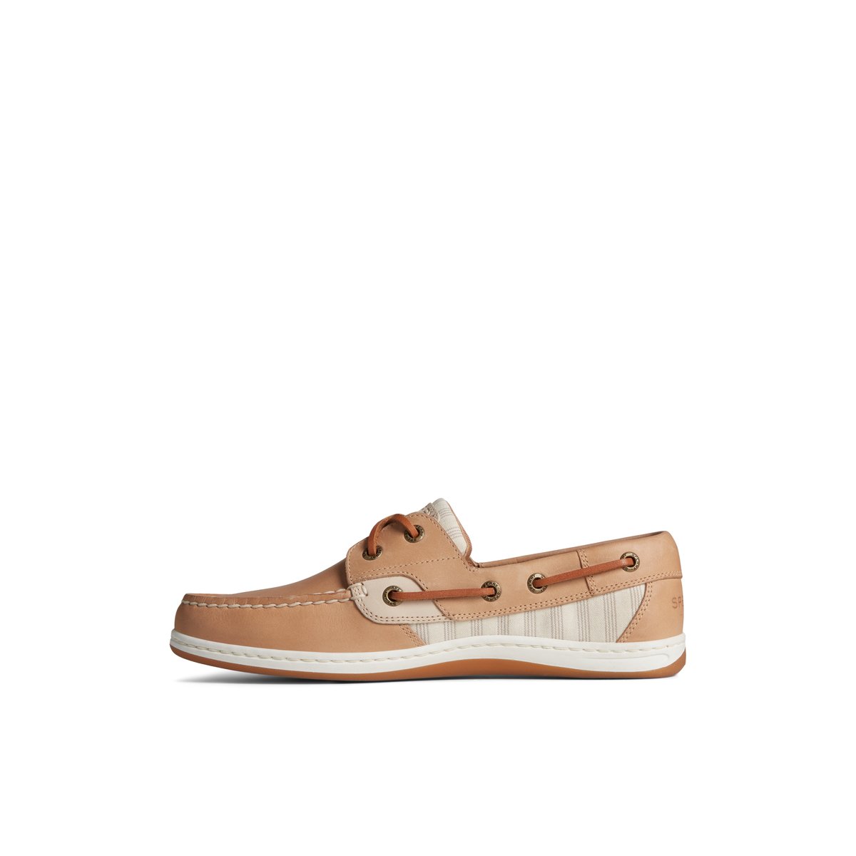 Beige Sperry Koifish Stripe Boat Shoe | CZXLPDU-37