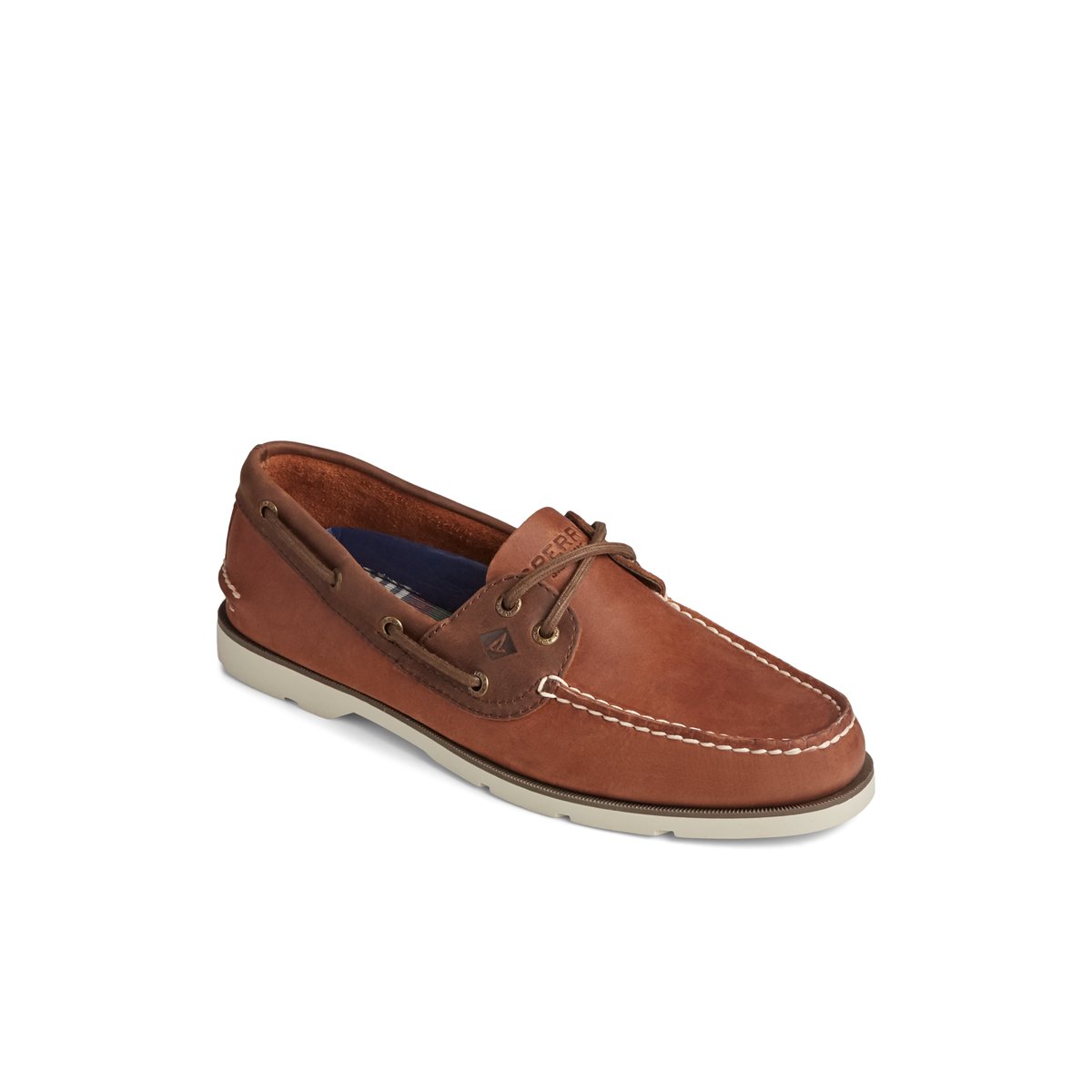 Beige Sperry Leeward Two-Tone Boat Shoe | IJHKBEL-60