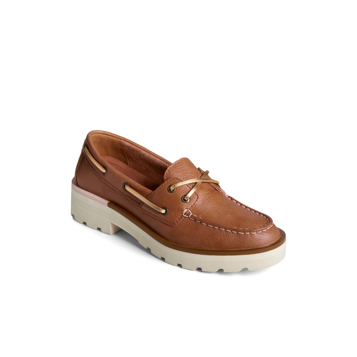 Beige Sperry Lug Boat Shoe | JUWDCSK-37