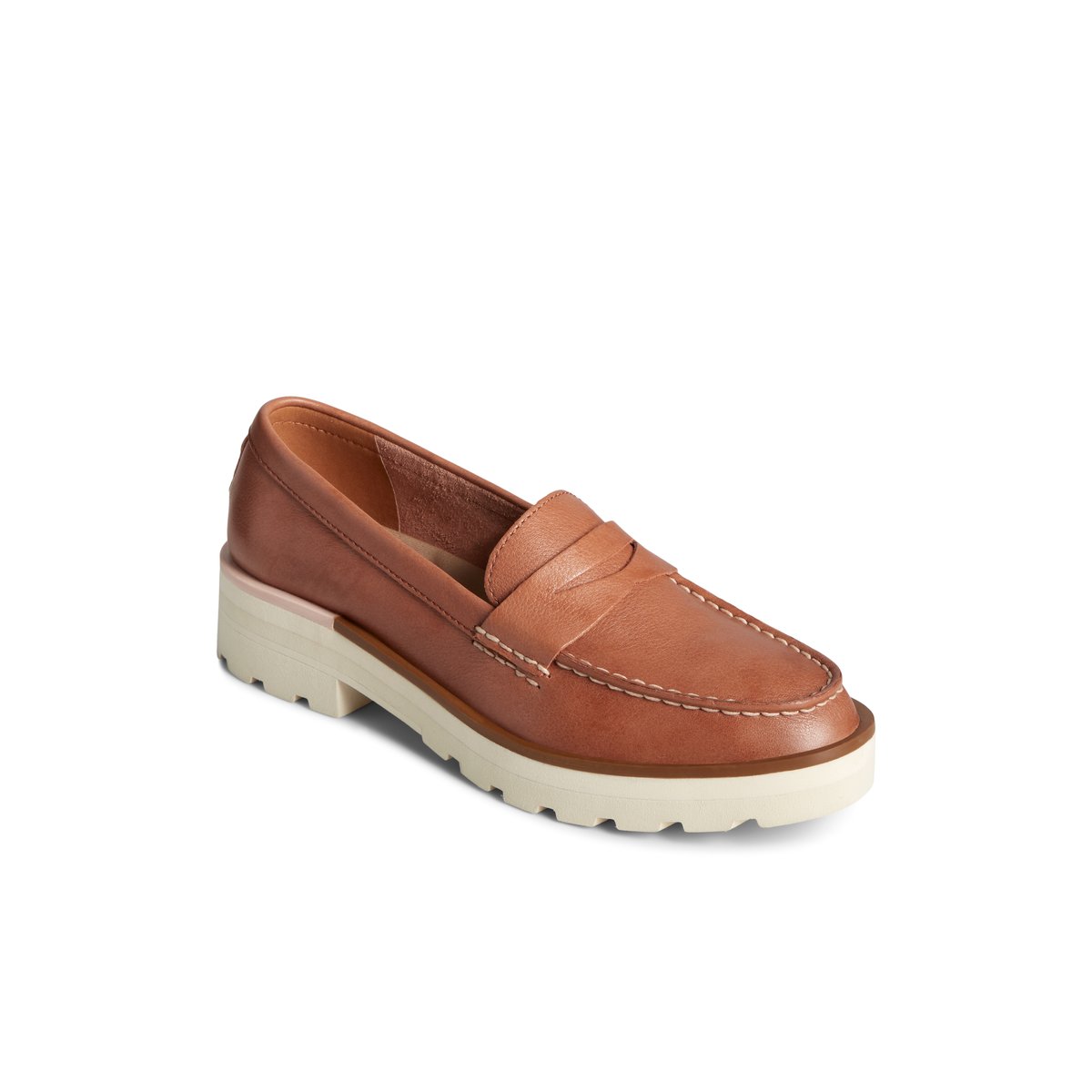 Beige Sperry Lug Penny Loafer | DUKBPZF-68