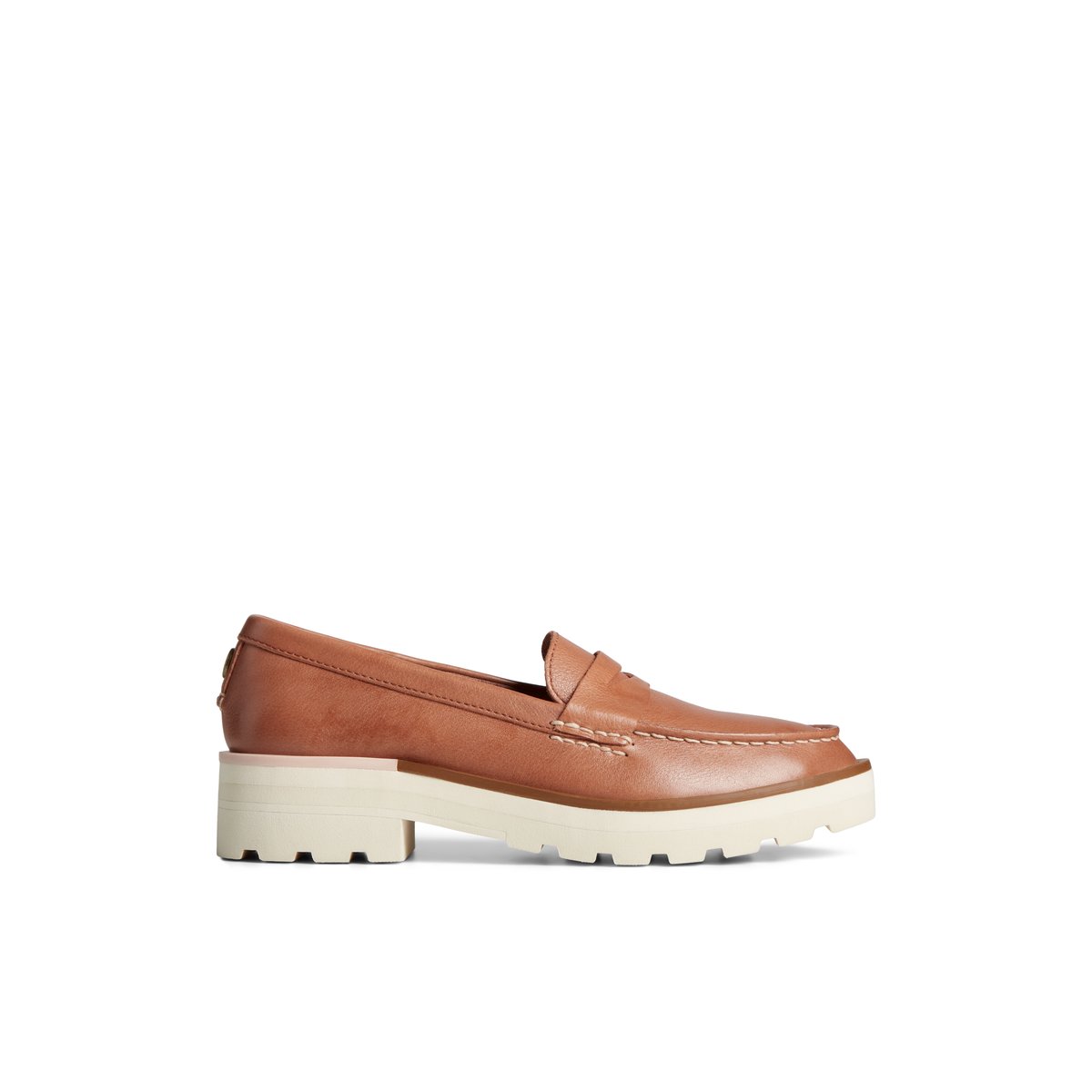 Beige Sperry Lug Penny Loafer | DUKBPZF-68