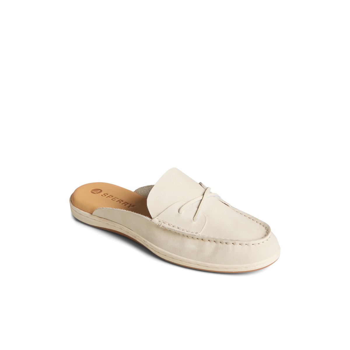 Beige Sperry Mulefish Leather Boat Shoe | XJLKGBU-68