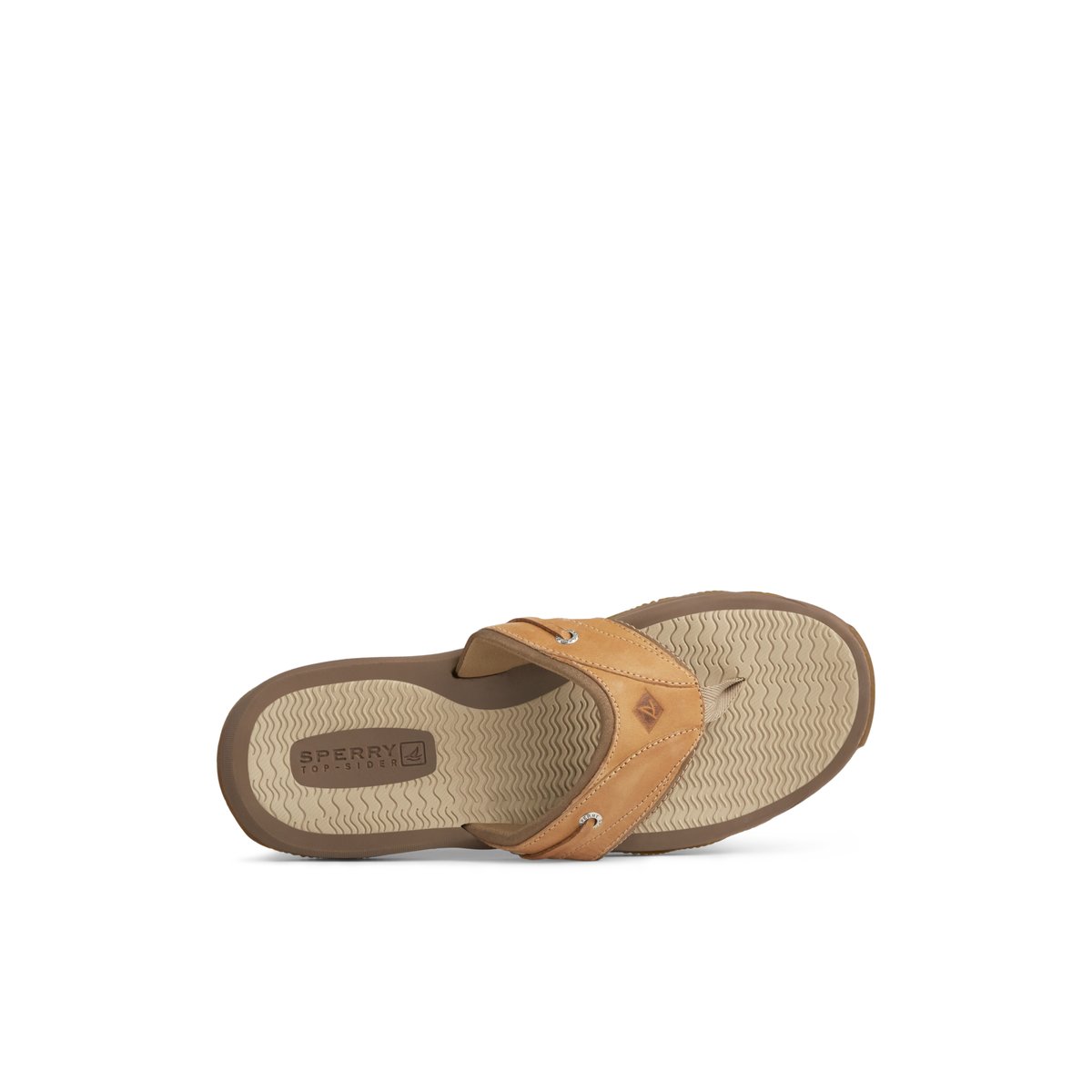 Beige Sperry Outer Banks Flip Flop | WQJUPMO-35