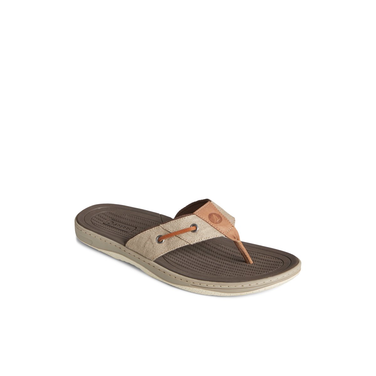 Beige Sperry SeaCycled Baitfish Baja Flip Flop | IFRNHKU-26