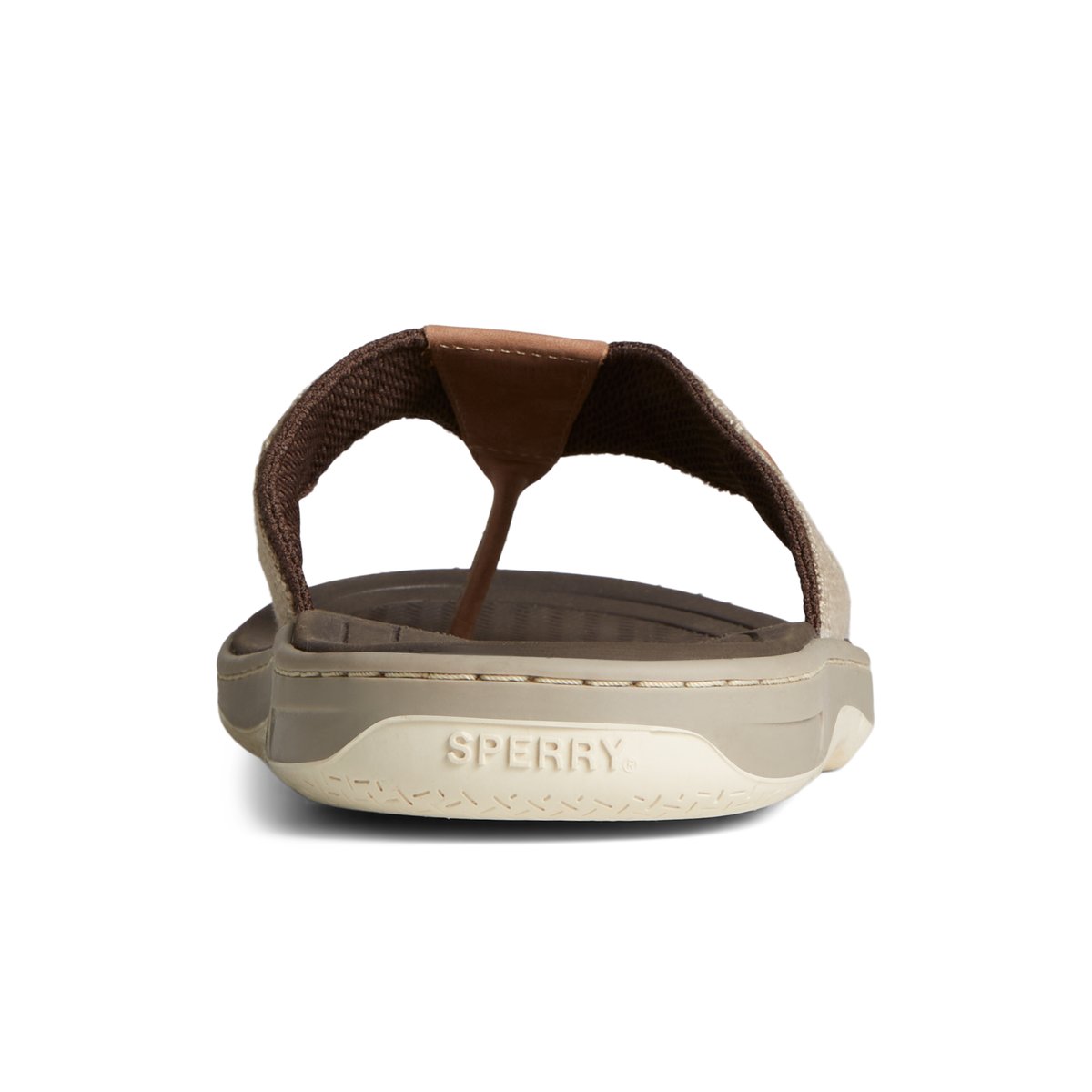 Beige Sperry SeaCycled Baitfish Baja Flip Flop | IFRNHKU-26