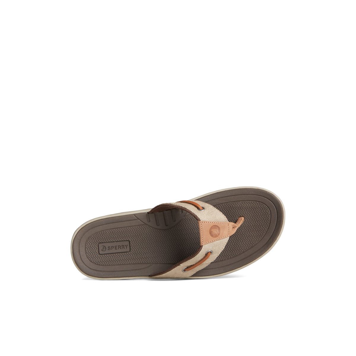 Beige Sperry SeaCycled Baitfish Baja Flip Flop | IFRNHKU-26