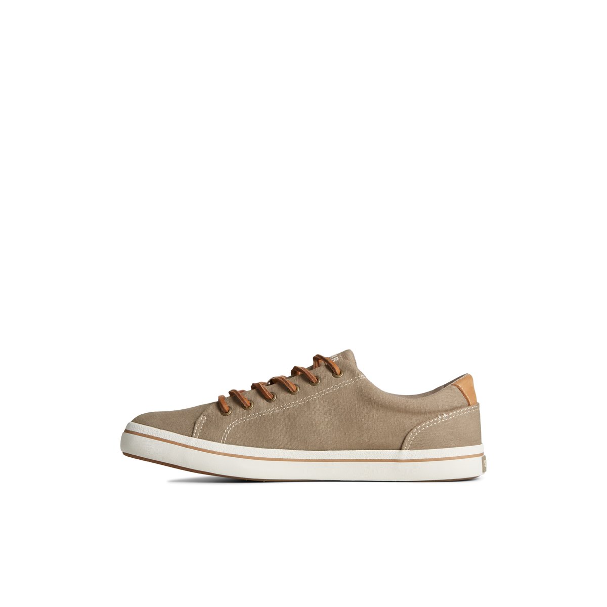 Beige Sperry Striper II Linen LTT Sneaker | FYVPODS-45