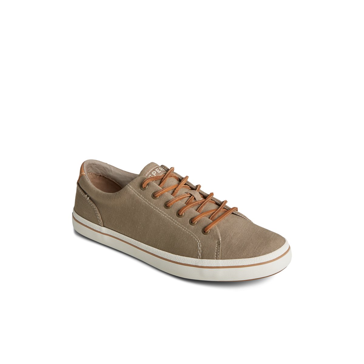 Beige Sperry Striper II Linen LTT Sneaker | FYVPODS-45