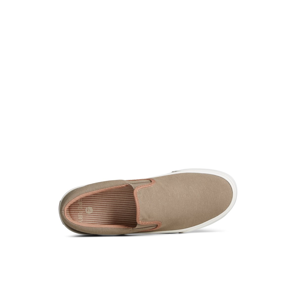 Beige Sperry Striper II Linen Slip On Sneaker | KTNCZDB-25