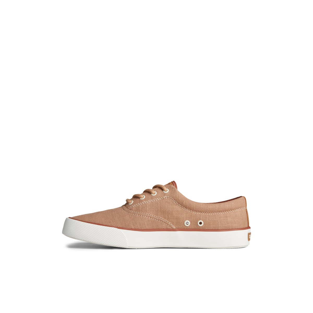 Beige Sperry Striper II Slub Linen Sneaker | CJDHYBM-65