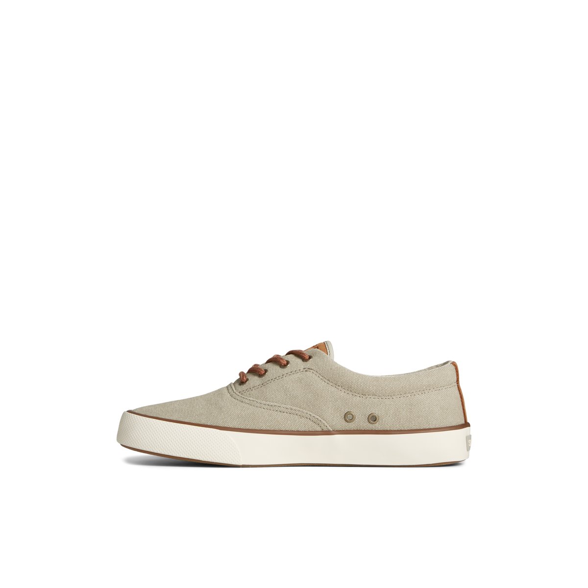 Beige Sperry Striper II Washed Canvas CVO Sneaker | XYFZPEH-51