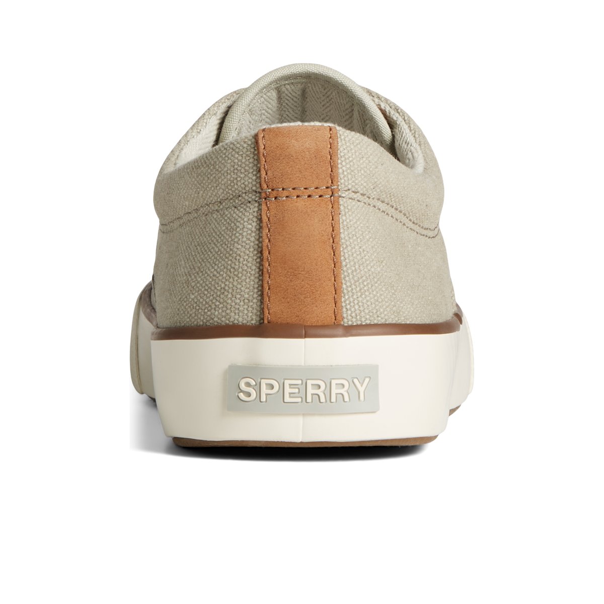 Beige Sperry Striper II Washed Canvas CVO Sneaker | XYFZPEH-51