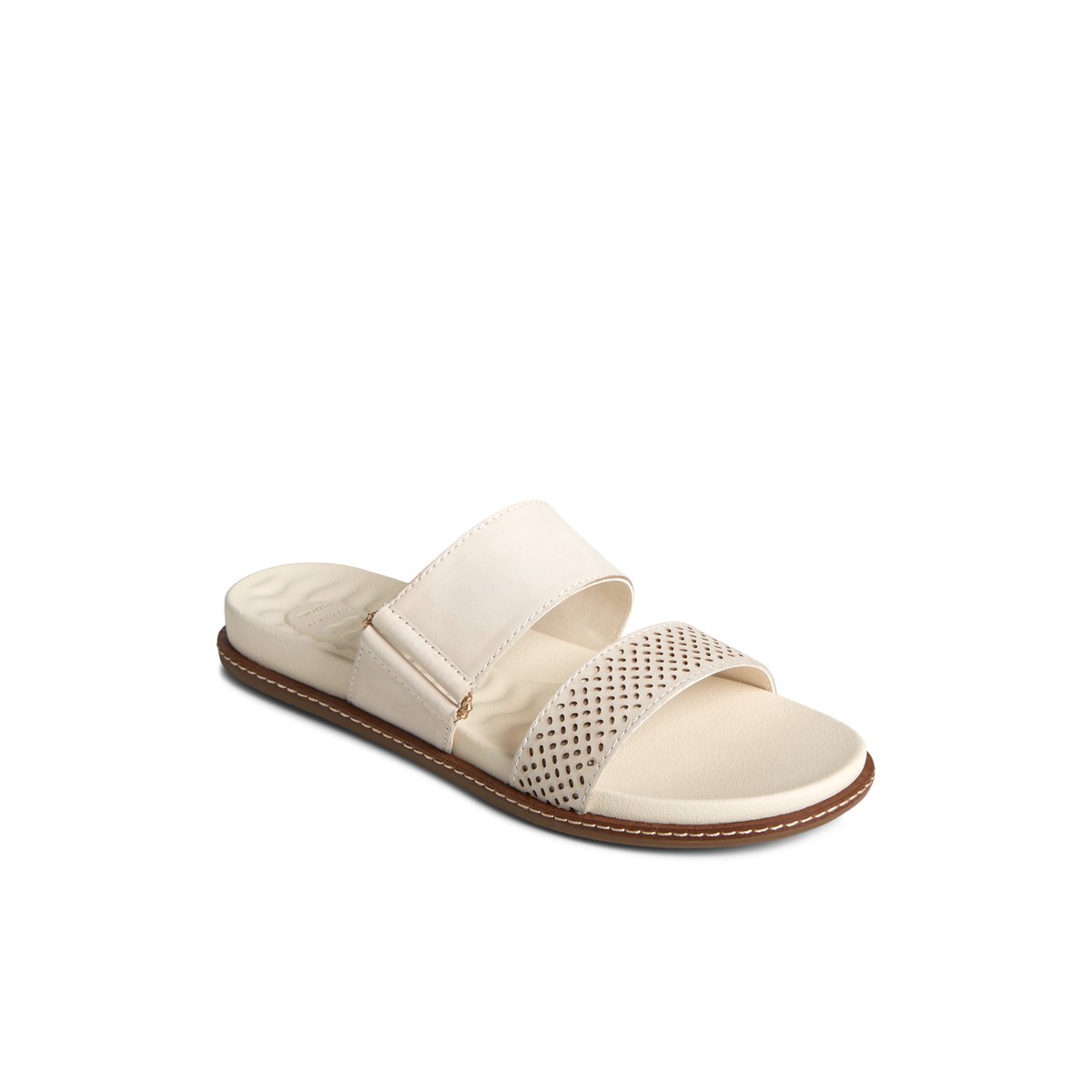 Beige Sperry Waveside PLUSHWAVE Slide Sandal | OFQGWLK-81