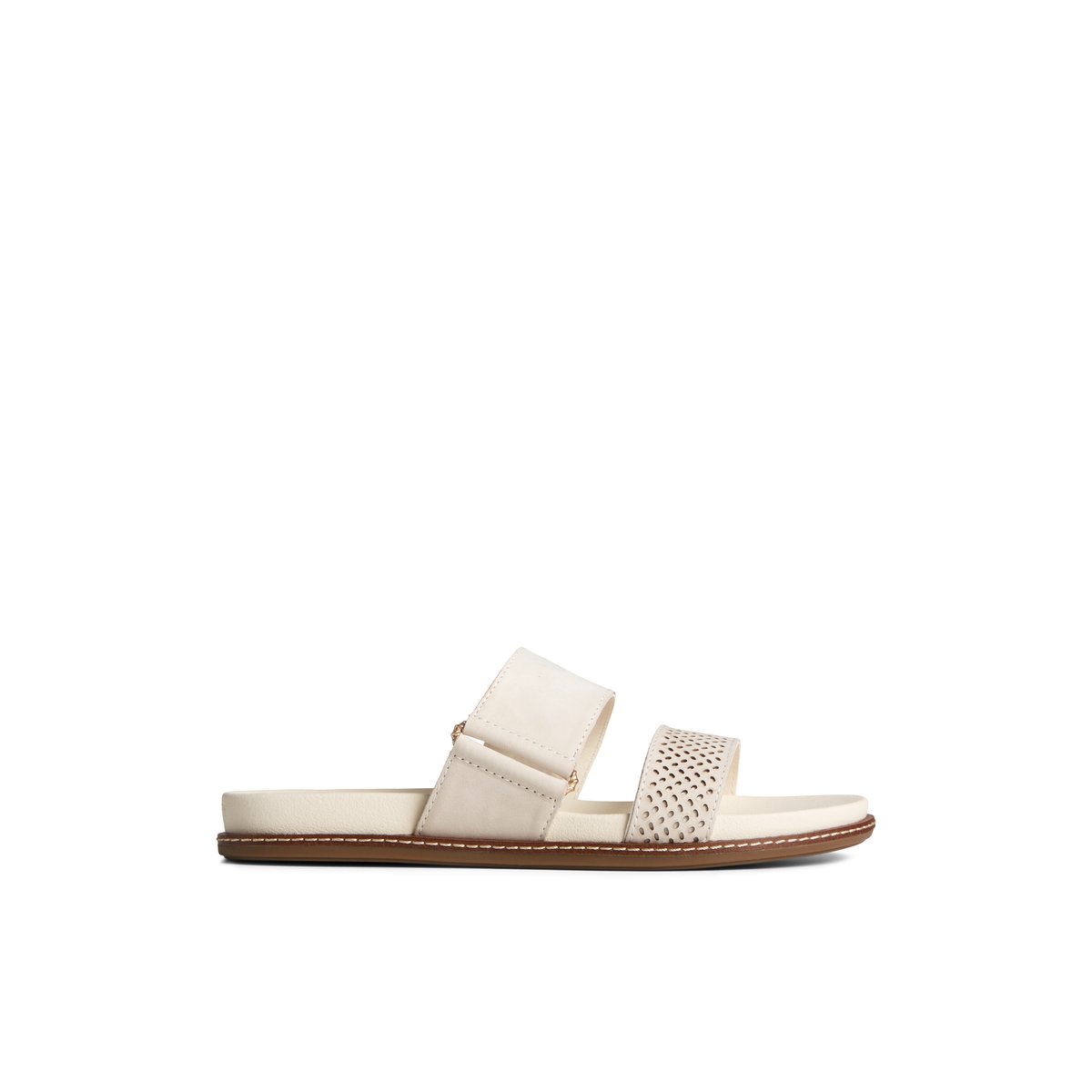 Beige Sperry Waveside PLUSHWAVE Slide Sandal | OFQGWLK-81