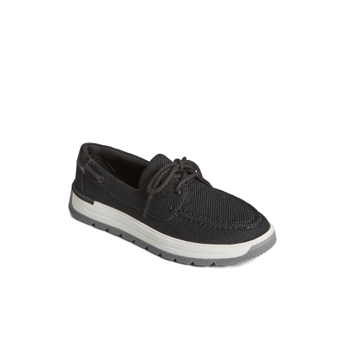 Black Sperry Augusta Boat Shoe | ORTVWKJ-92