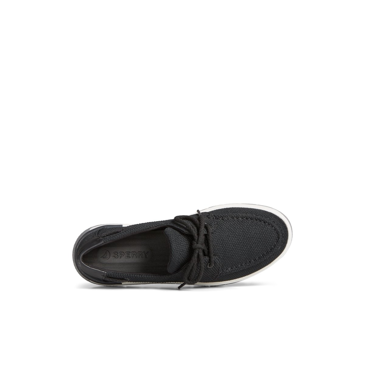 Black Sperry Augusta Boat Shoe | ORTVWKJ-92