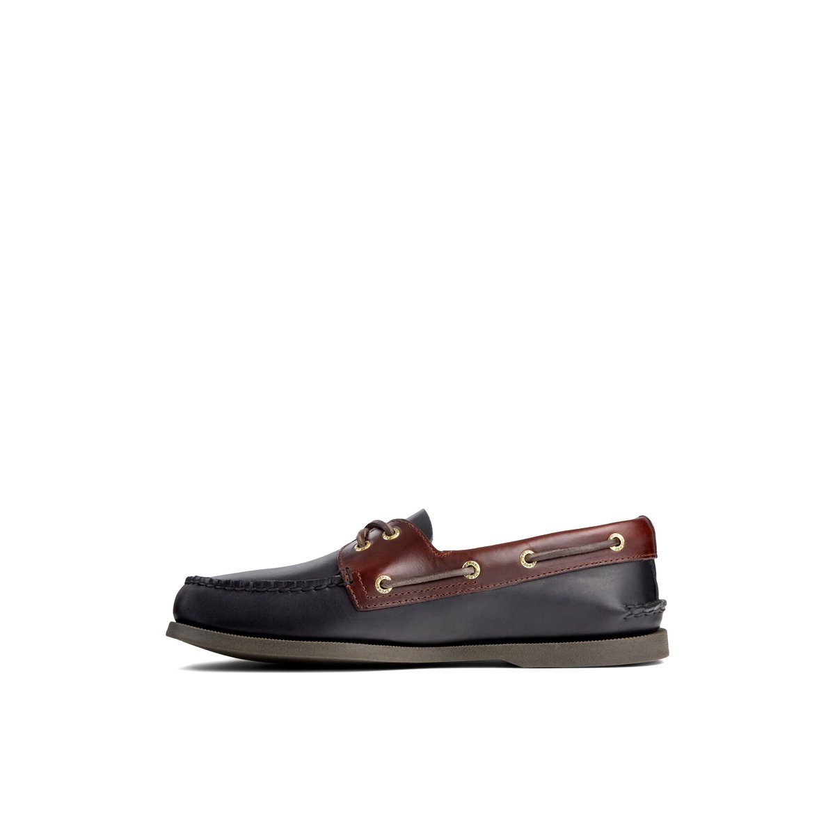 Black Sperry Authentic Original Leather Boat Shoe | NESGXCH-95