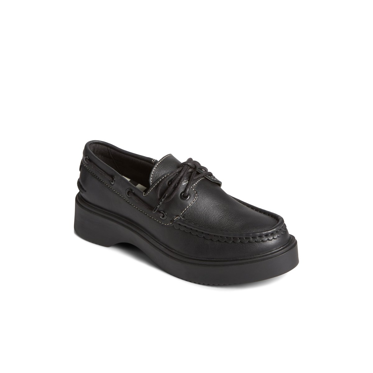 Black Sperry Bayside Boat Shoe | XOQEJRL-15