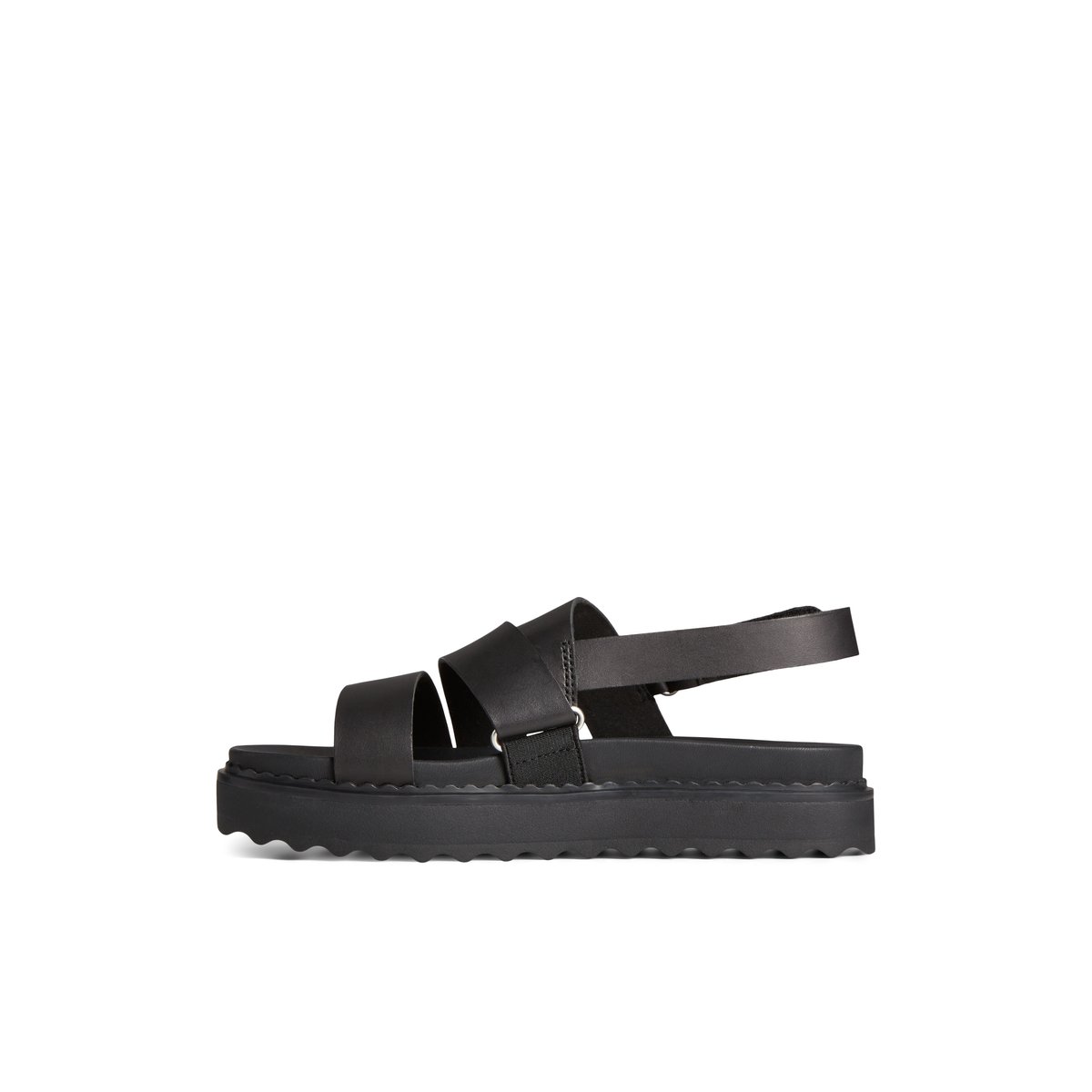 Black Sperry Cami Flatform Sandal | ZRCVTAI-75